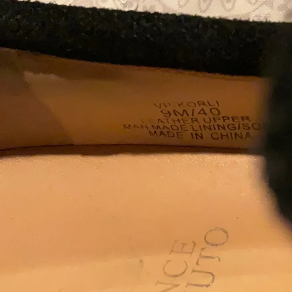 Vince Camuto Leather Slip On Shoes